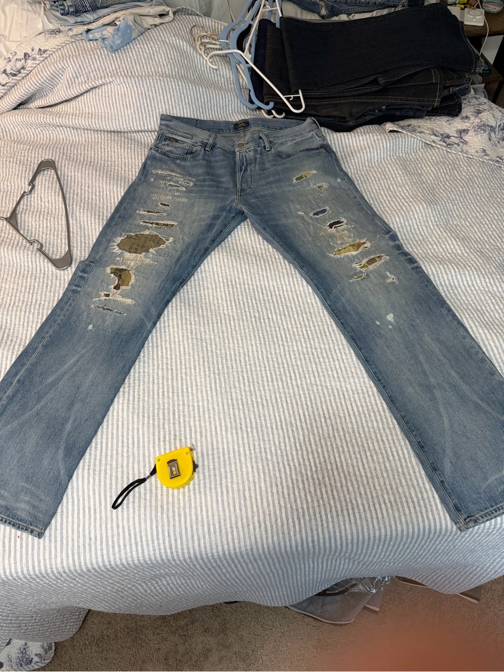 Polo by Ralph Lauren Distressed Light Blue Men's Jeans